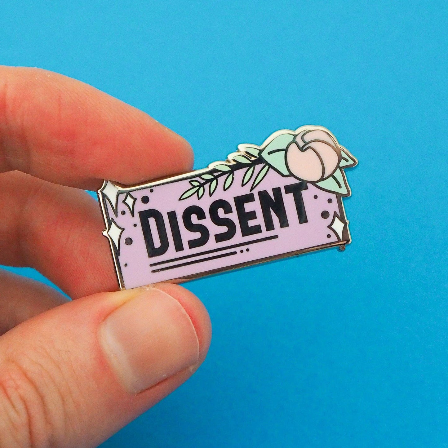 Dissent Enamel Pin