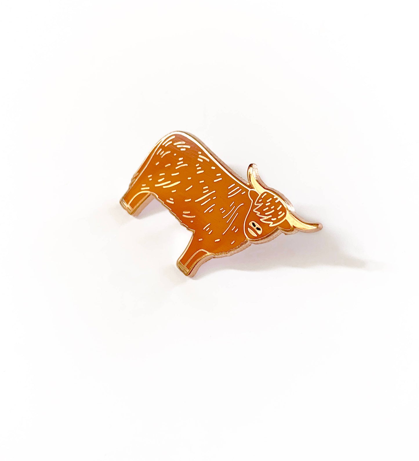 Highland Cow Enamel Pin