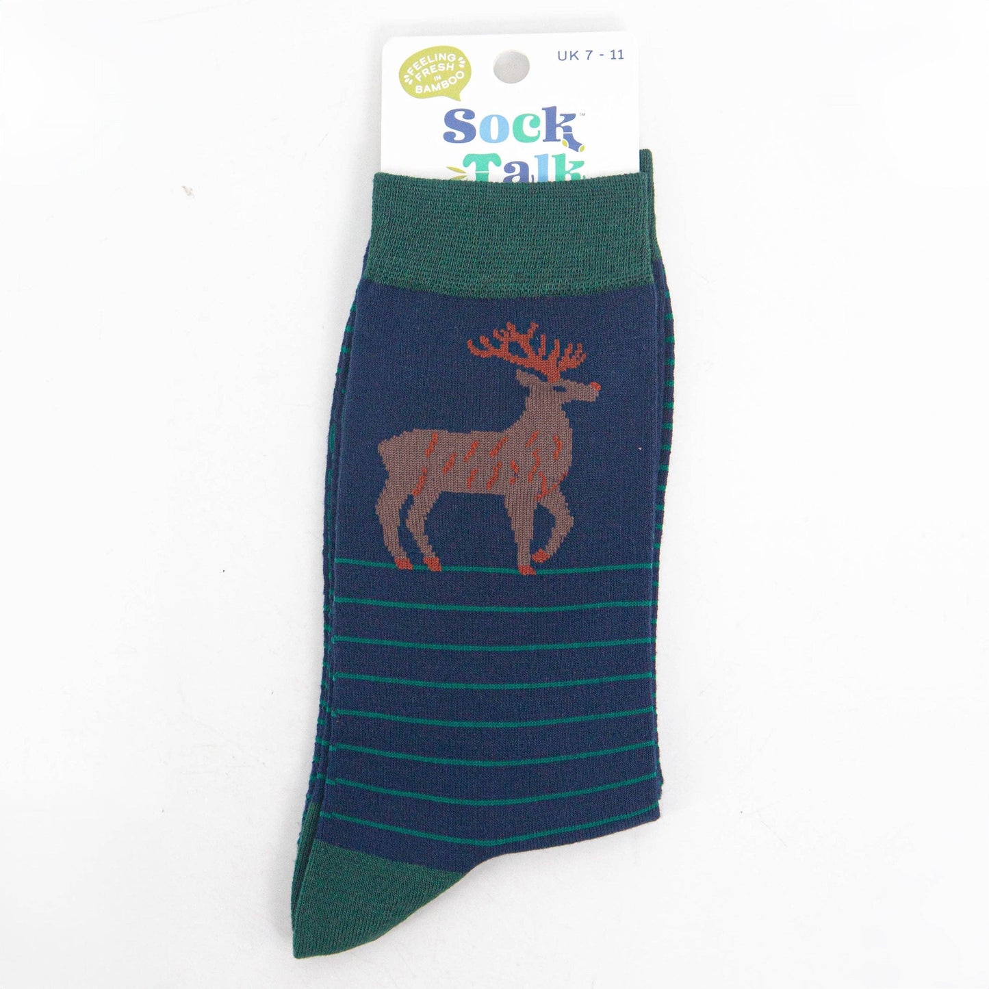 Men's Bamboo Socks Stag Stripes