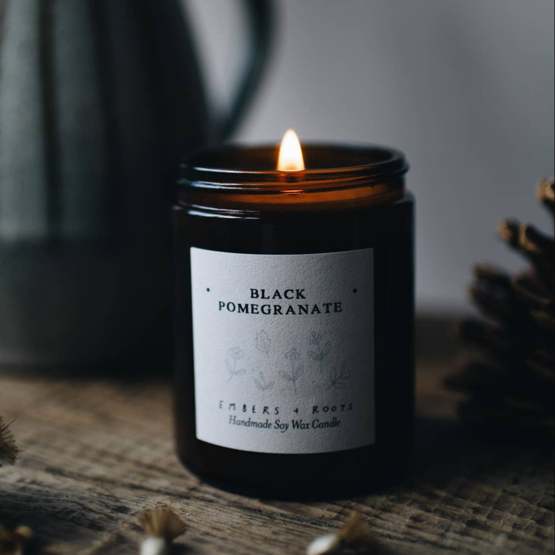 Black Pomegranate Soy Candle