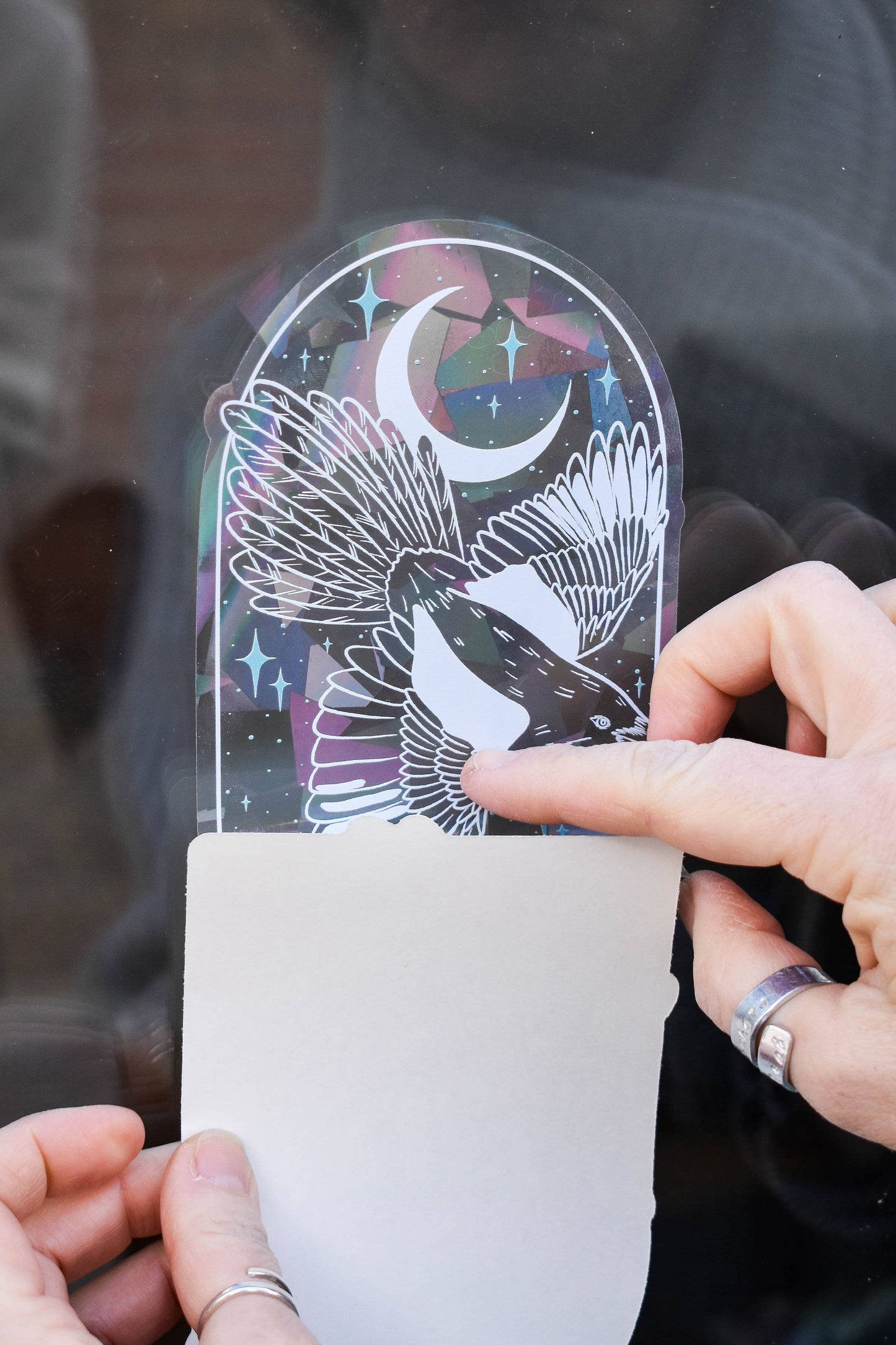Magpie Suncatcher Decal