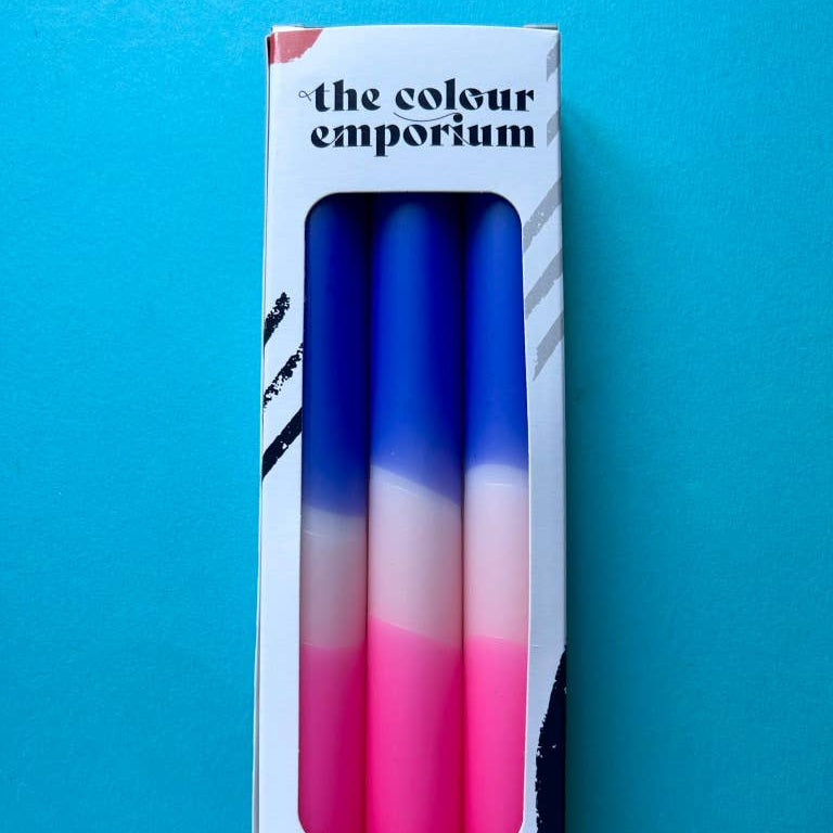 Pinkberry Dive Dip Dye Dinner Candle Trio