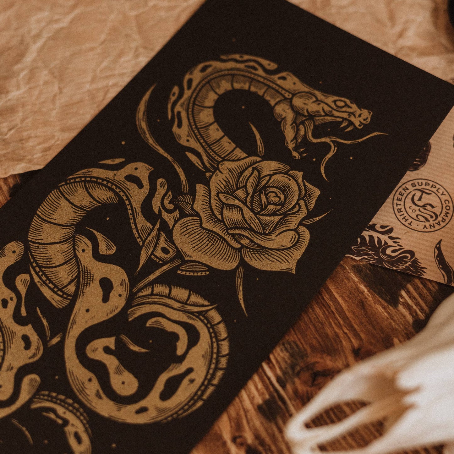 Entwined in Thorn - Screen Print