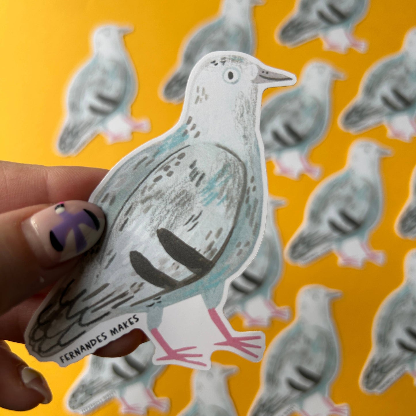 Graham The Pigeon Vinyl Sticker