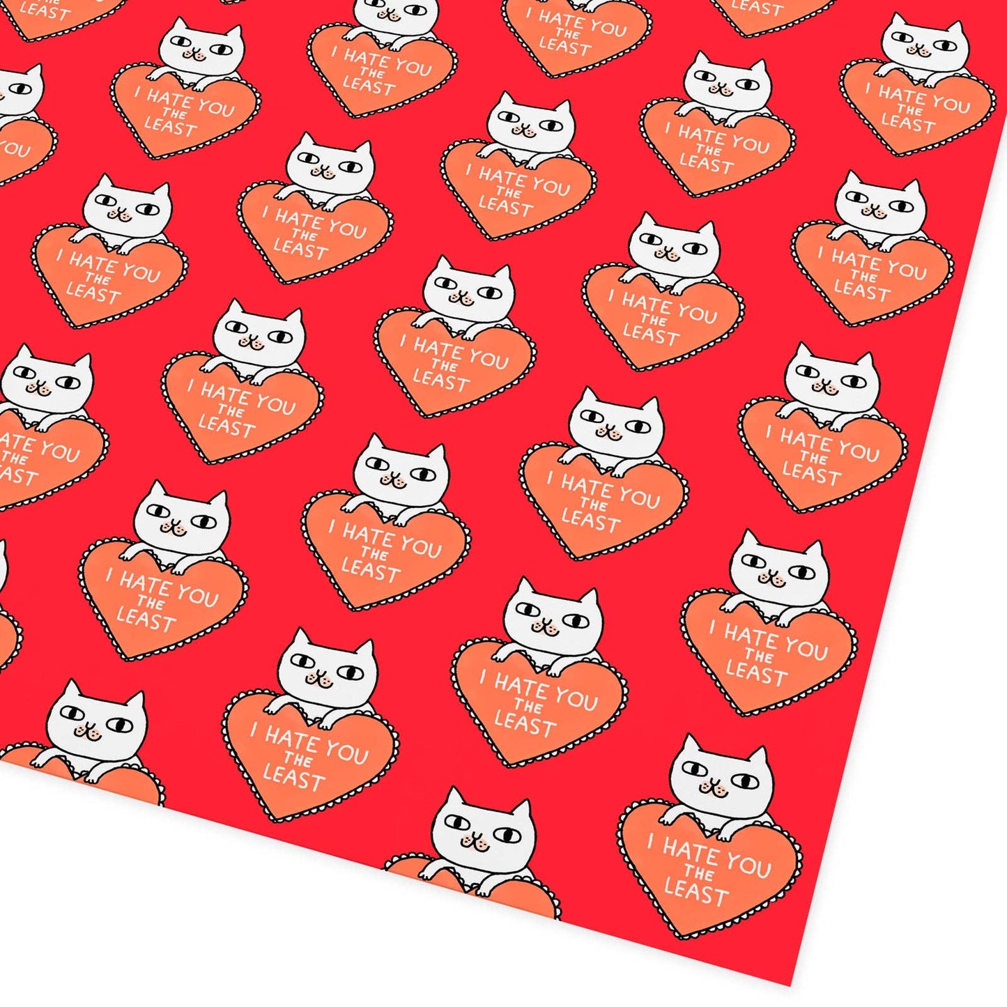 I Hate You the Least Flat Gift Wrap