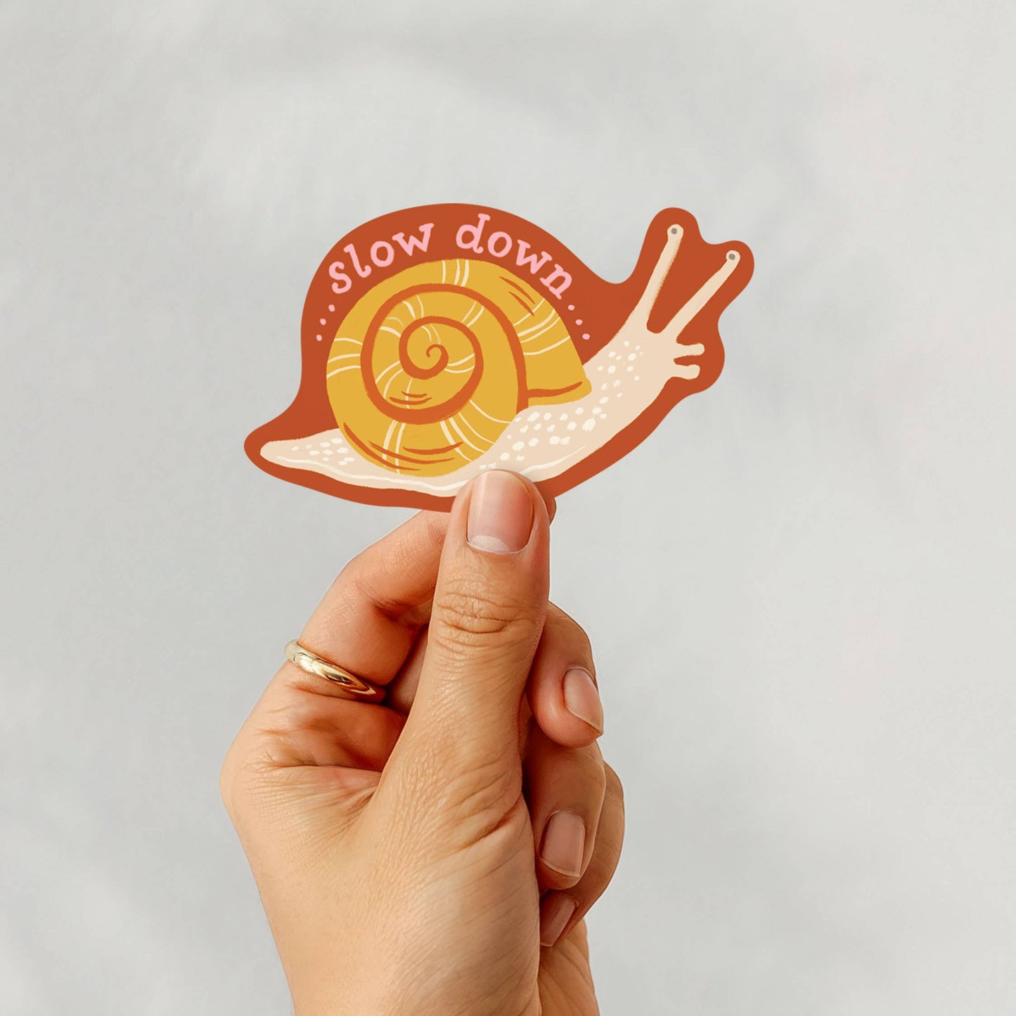 Slow Down Snail Eco-Friendly Sticker