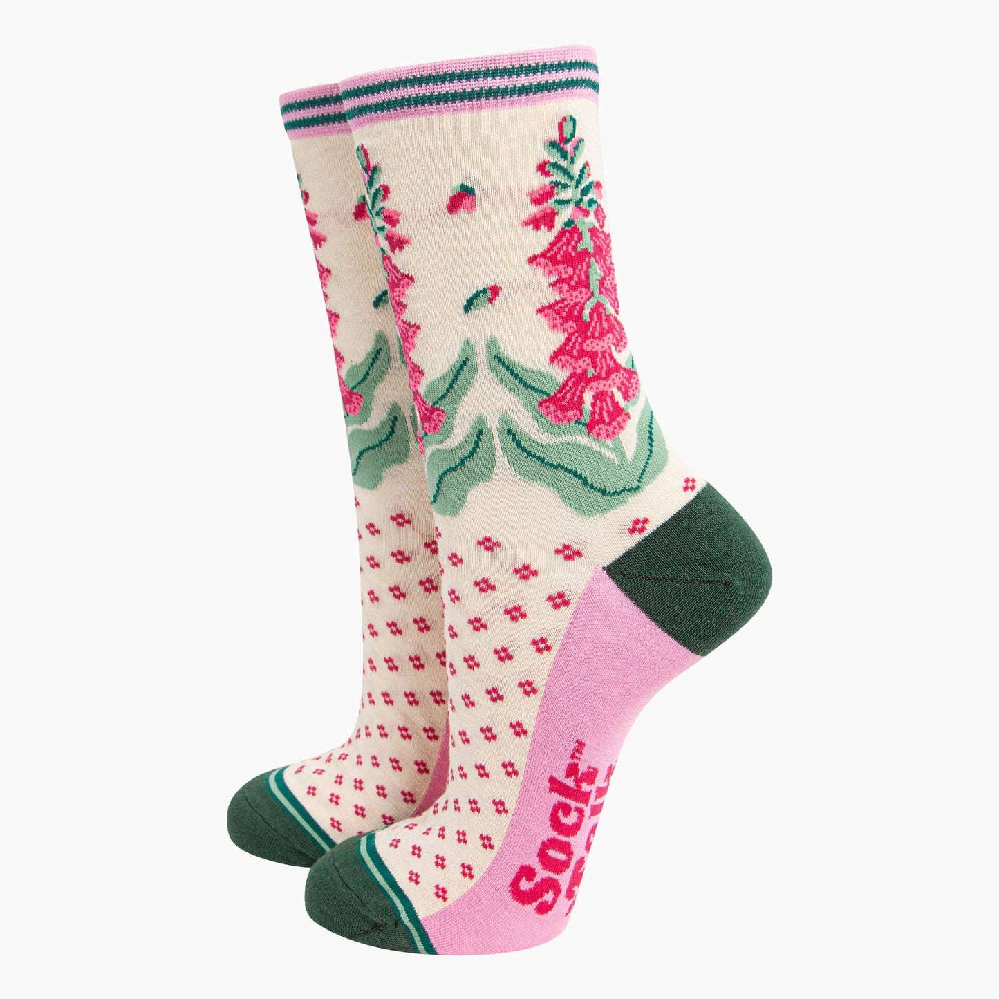 Floral Women's Bamboo Socks Gift Box