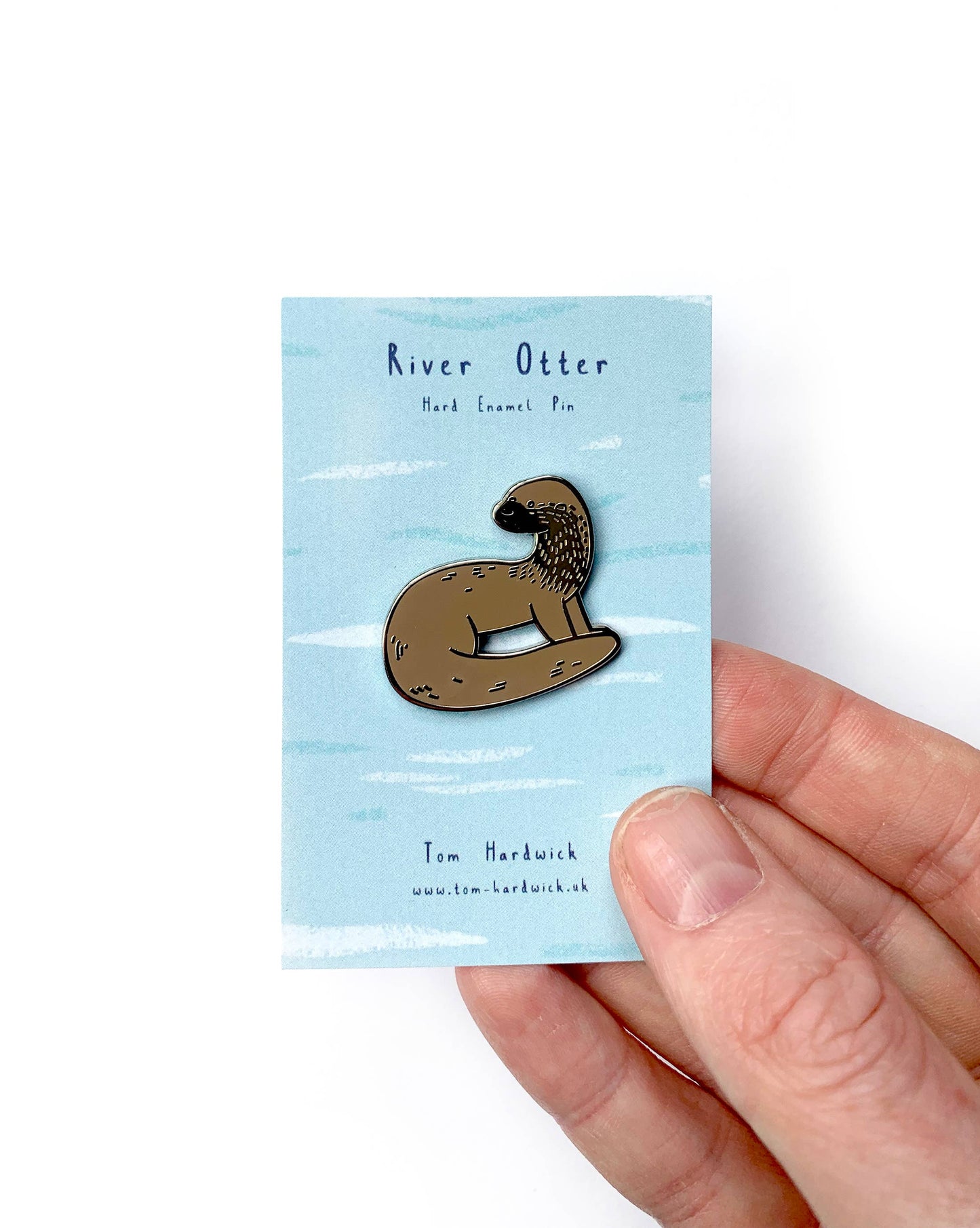 River Otter Enamel Pin