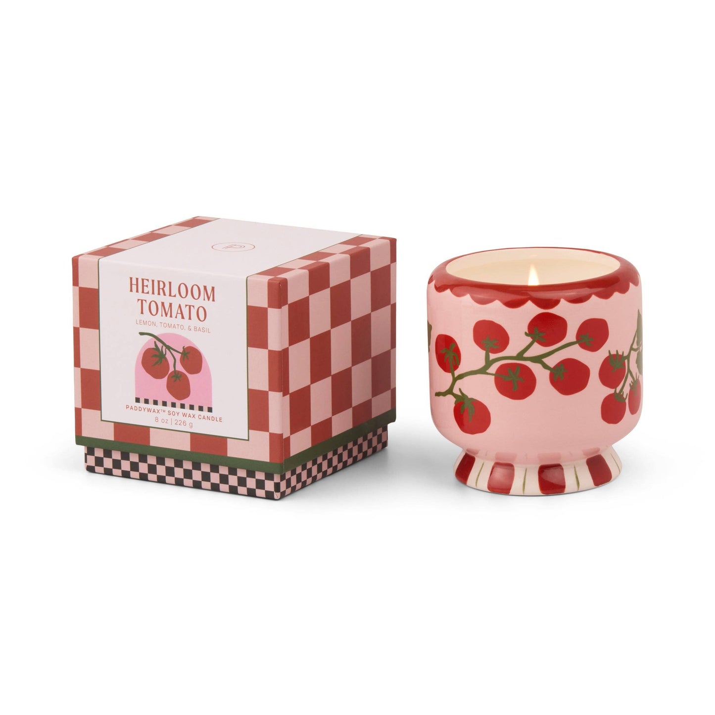 Tomato Vine Ceramic Candle - Heirloom Tomato