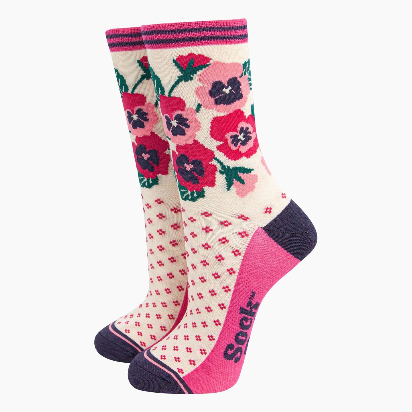 Floral Women's Bamboo Socks Gift Box