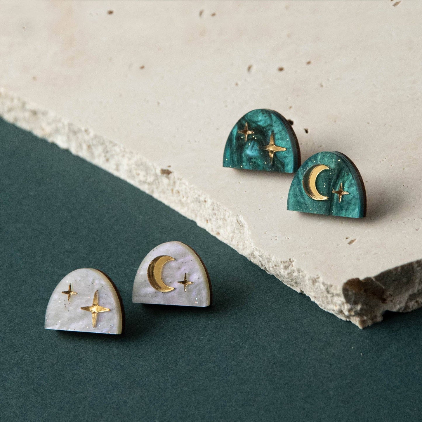 Moon Rising Arc Studs
