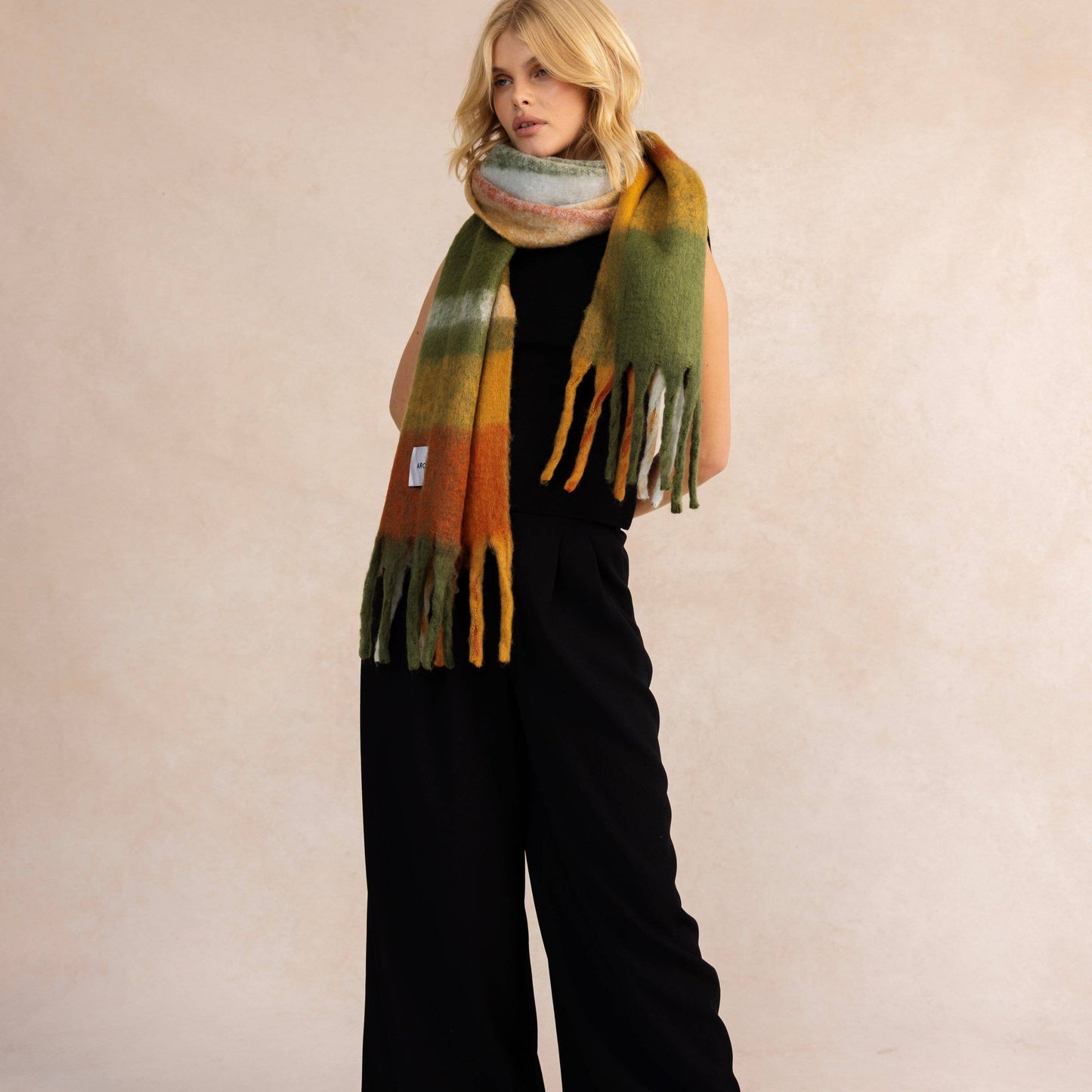 Stockholm Scarf - Mossy Spring - by Arctic Fox- 100% Recycled