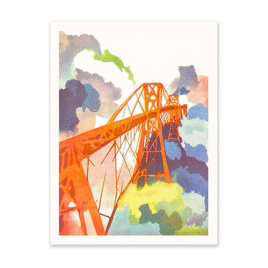 Forth Bridge Riso Print (8x6)