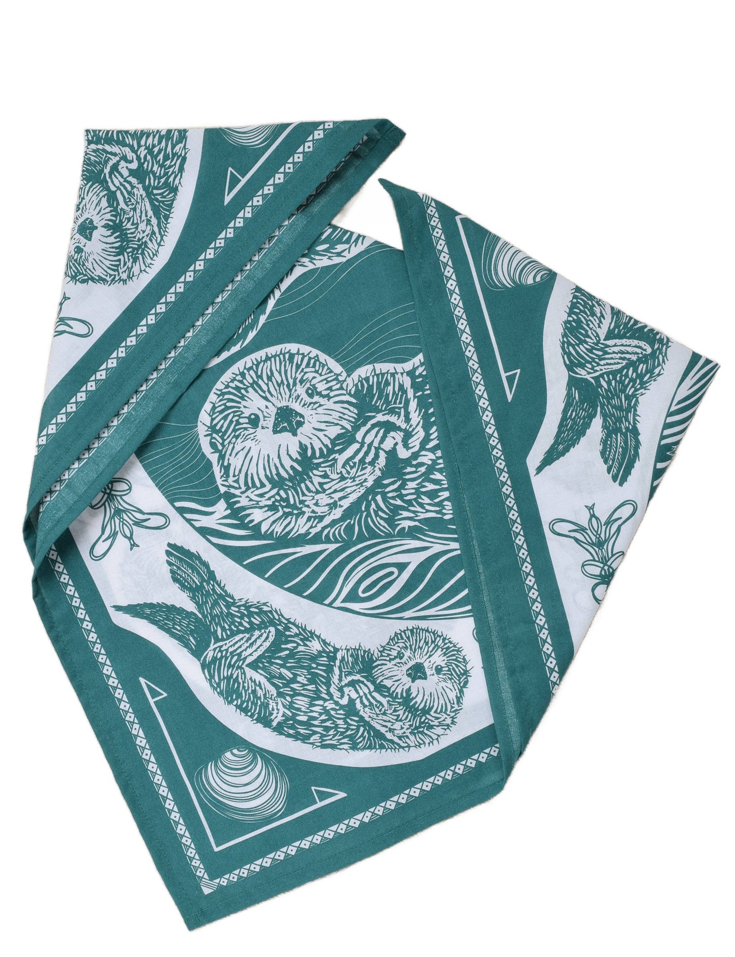 Teal Otter Bandana
