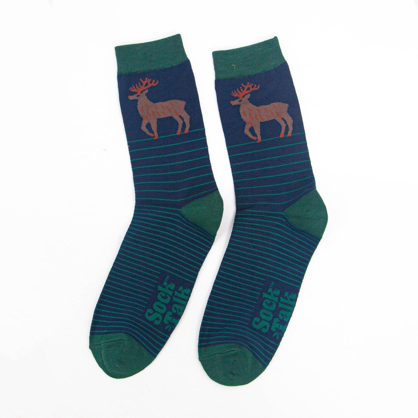 Men's Bamboo Socks Stag Stripes