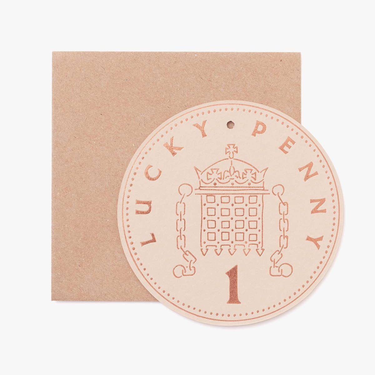Lucky Penny Token - Good Luck Card for Exams or New Job