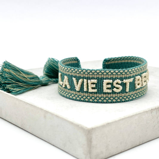 La Vie Est Belle Statement Bracelet