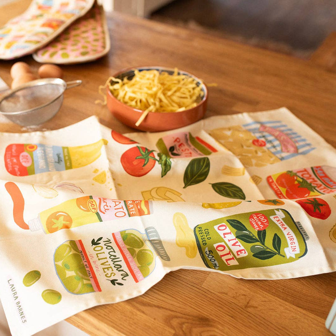 Italian ingredients Organic Cotton Tea Towel