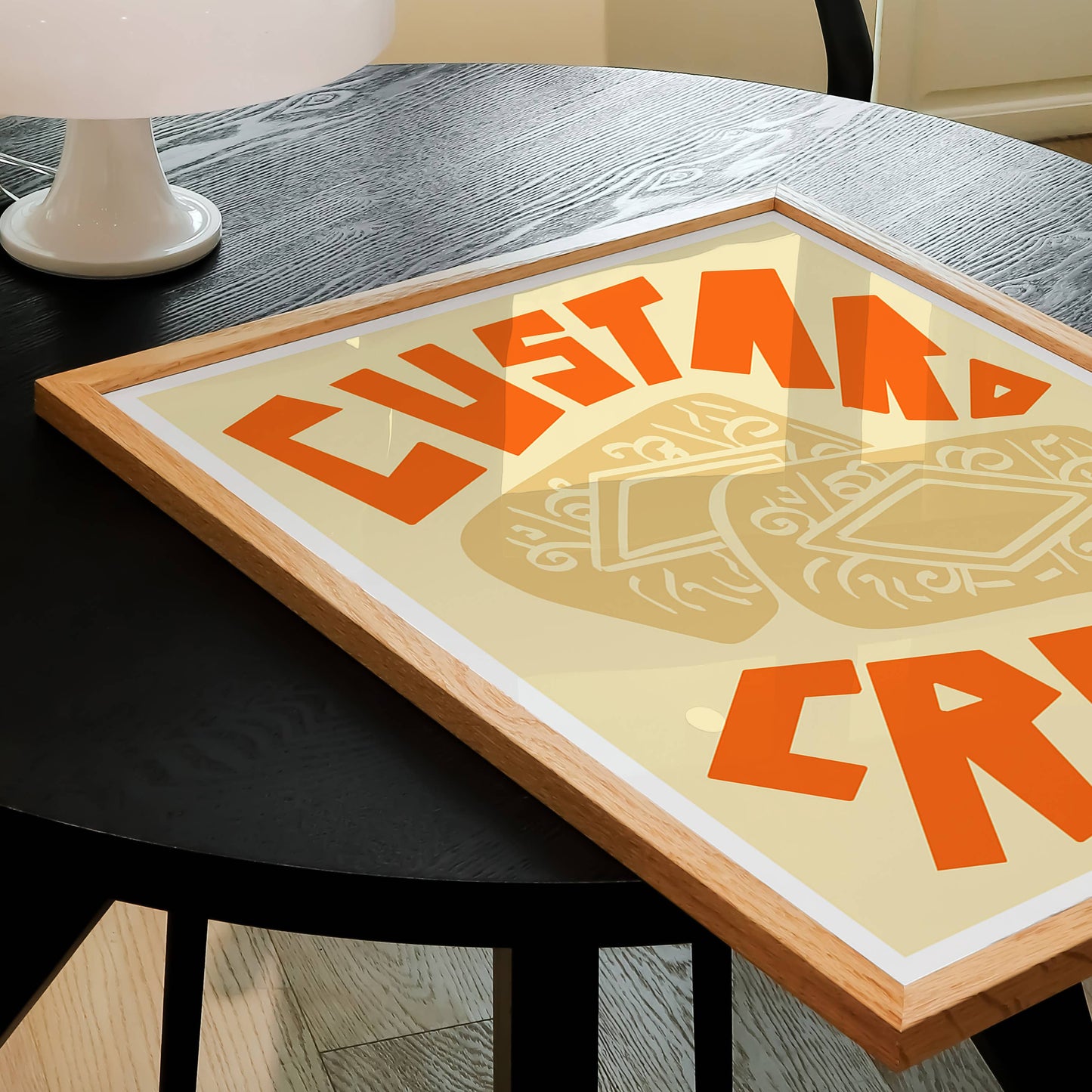 Custard Cream A4 Art Print