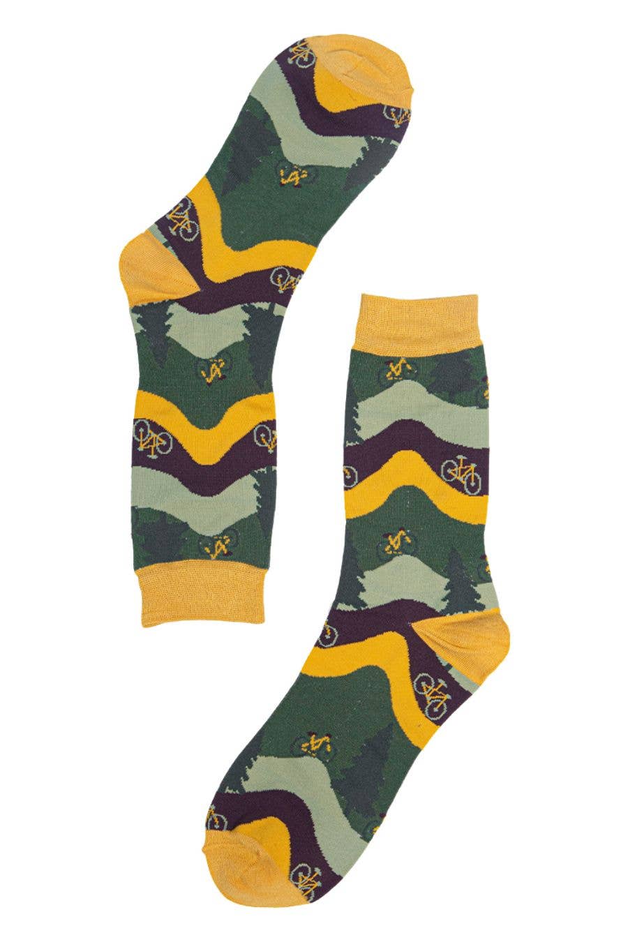 Mens Bamboo Socks Camping Novelty Socks Hiking Walking Musta