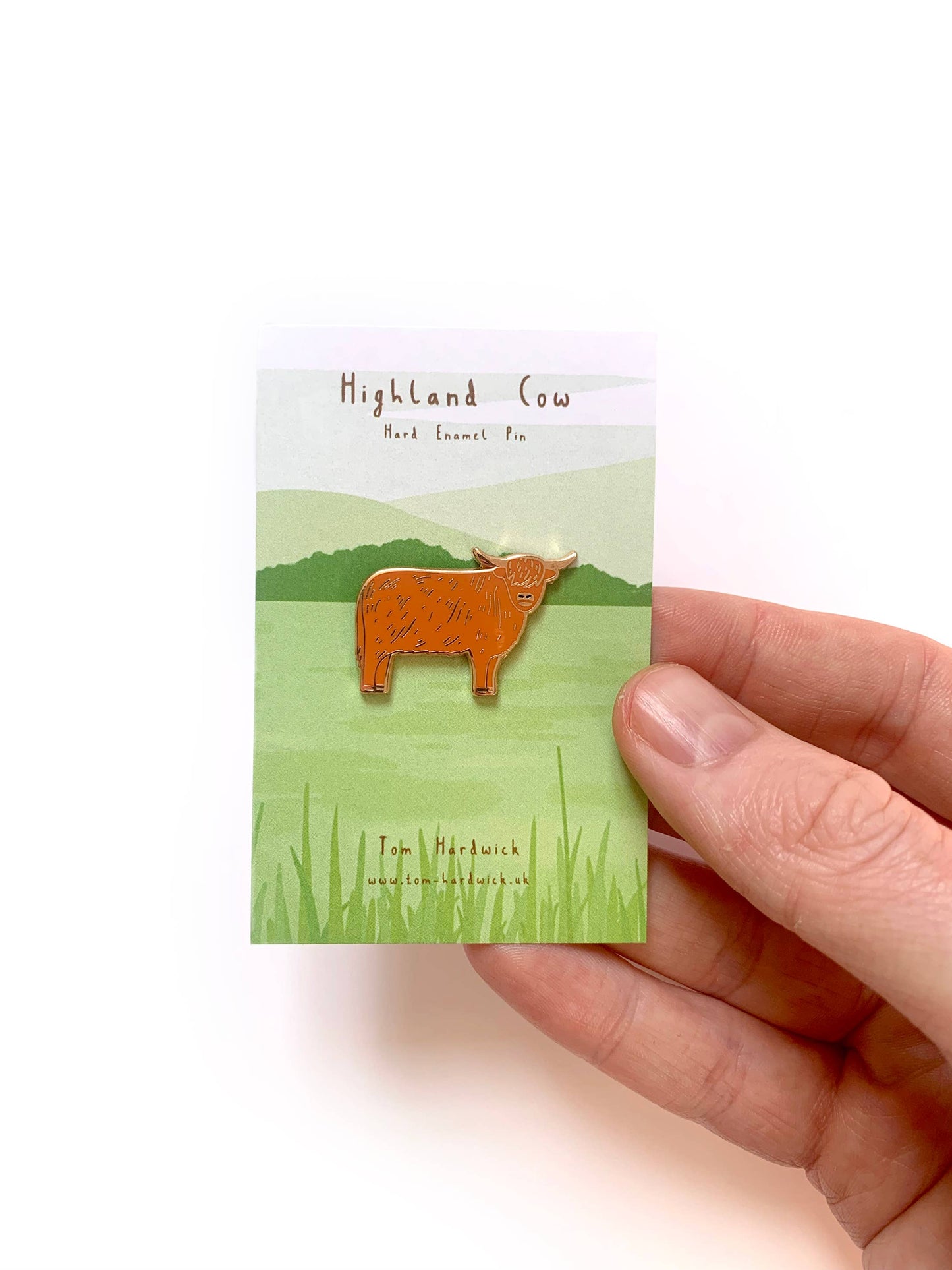 Highland Cow Enamel Pin