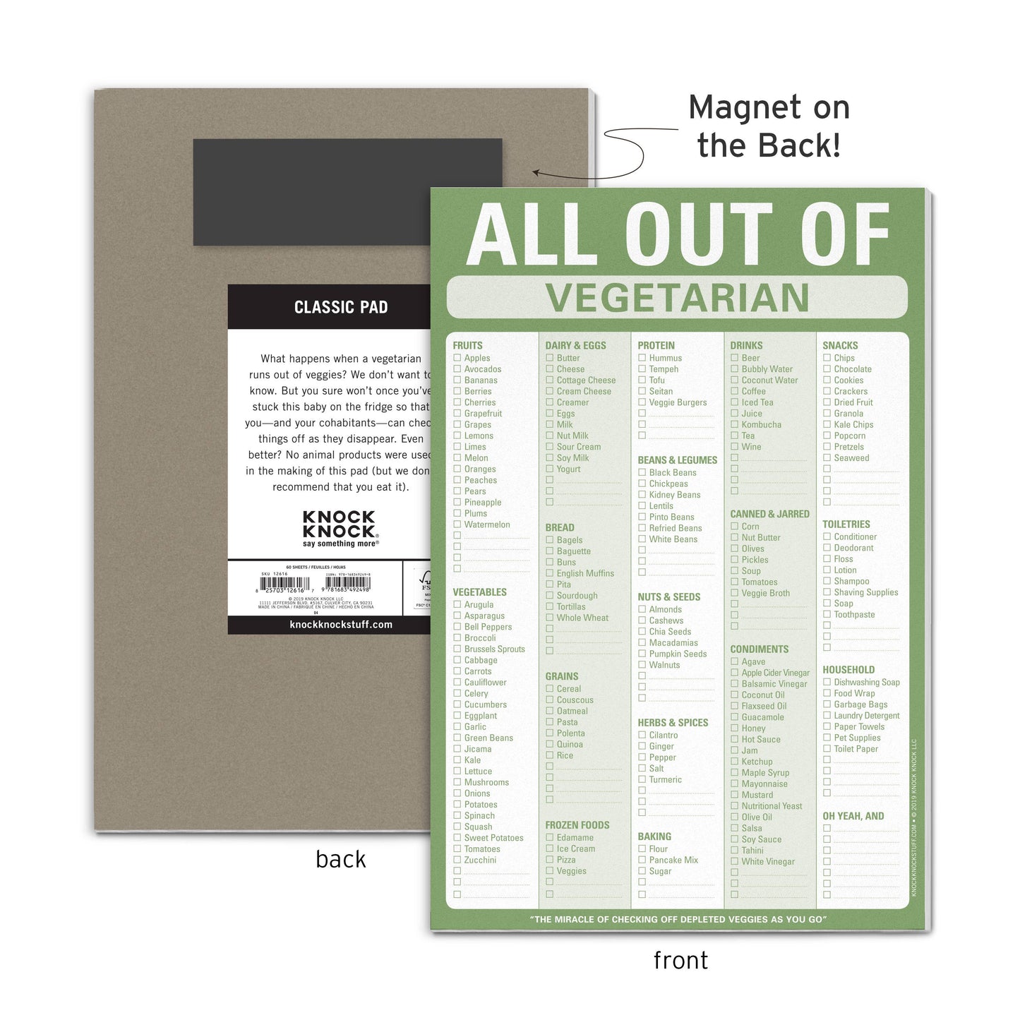 All Out Of Pad Magnet Pad (Vegetarian)