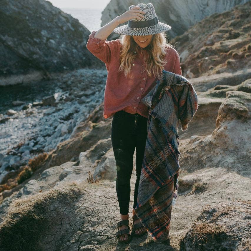 Random Recycled Wool Blanket by Atlantic Blankets
