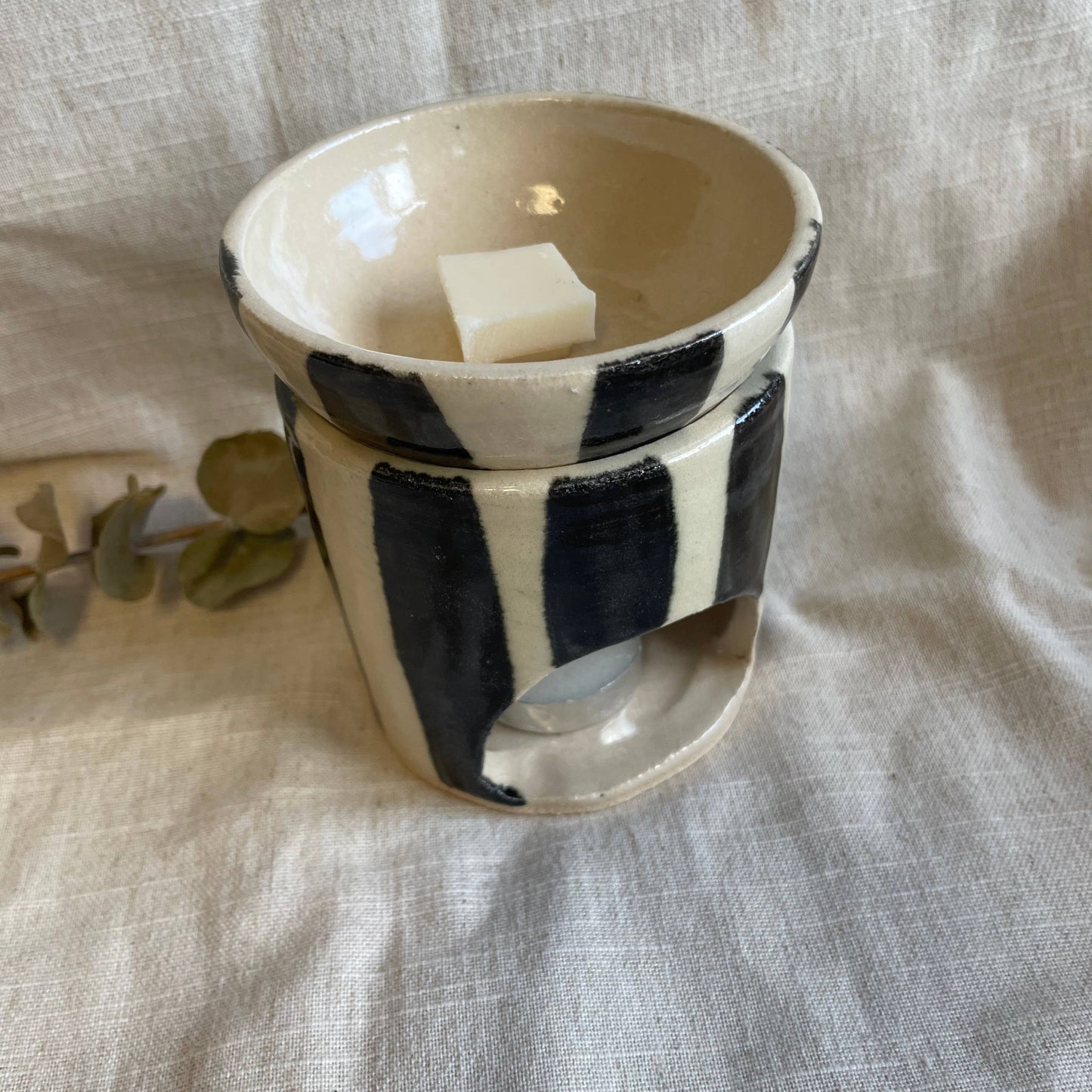 Stripe Ceramic Wax/oil Burner