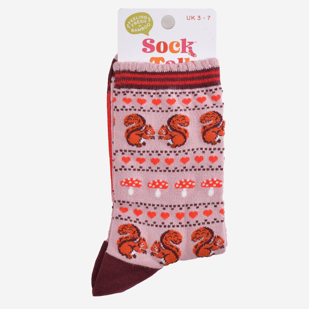 Squirrel Fair Isle Bamboo Socks