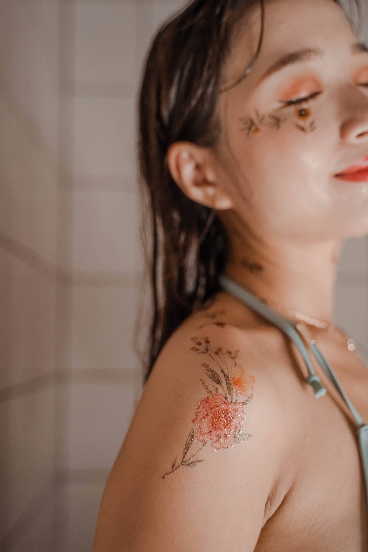 Roses & Rabbits Temporary Tattoo Stickers