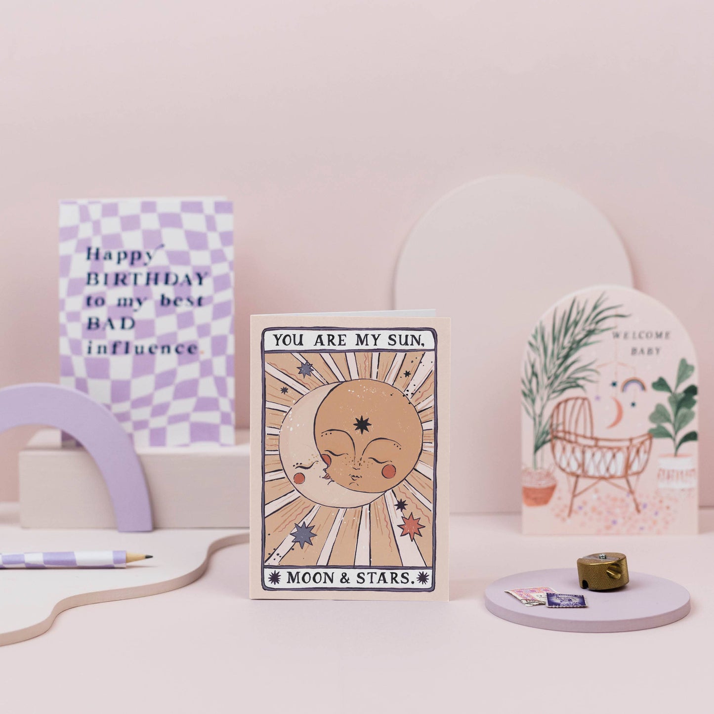 Sun, Moon & Stars Card Valentine's Card