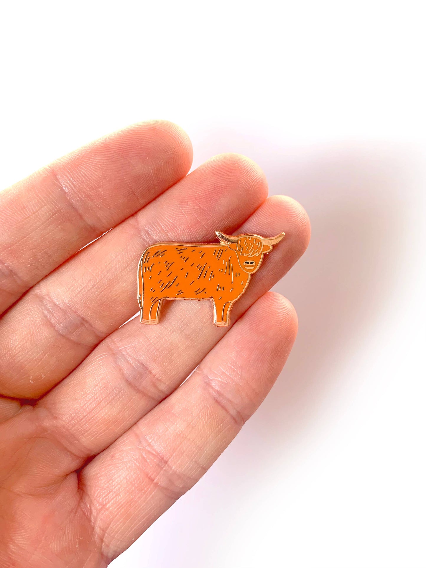 Highland Cow Enamel Pin