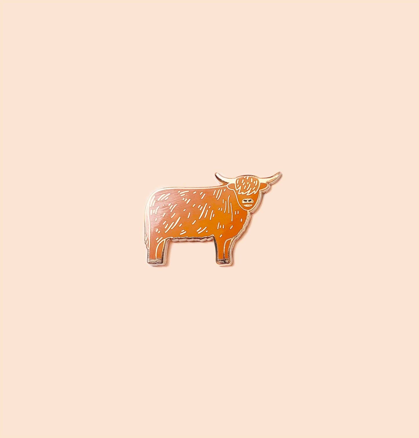 Highland Cow Enamel Pin