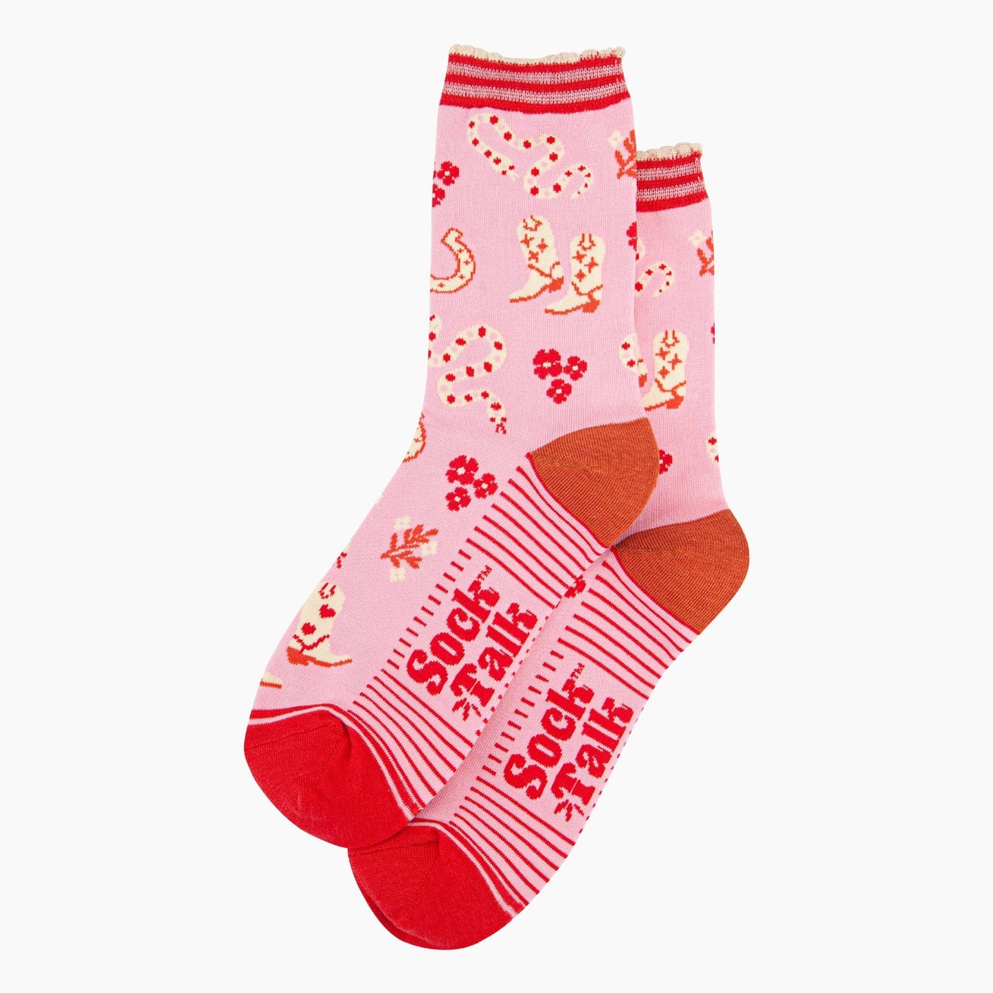 Western Cowgirl Snakes Socks