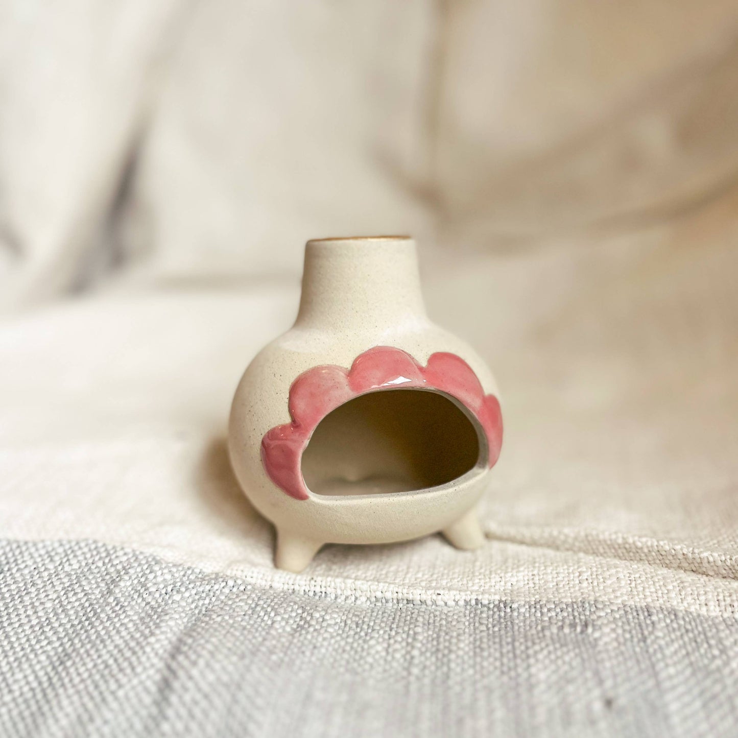 Ceramic Incense Chimney - Pink