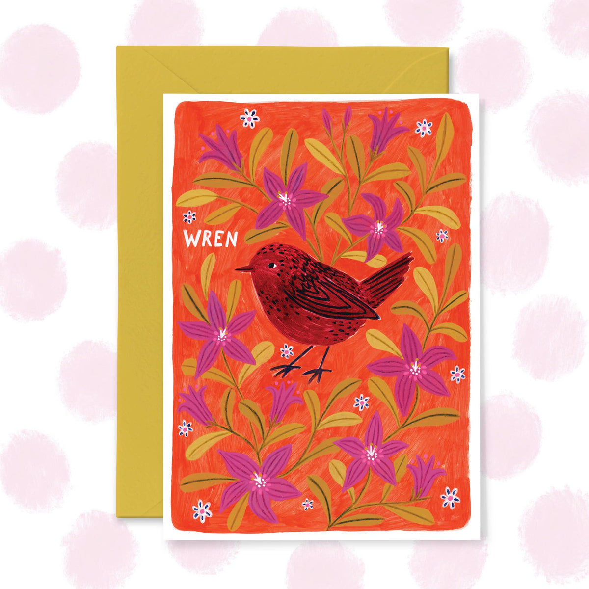 Wren Garden Bird Greetings Card