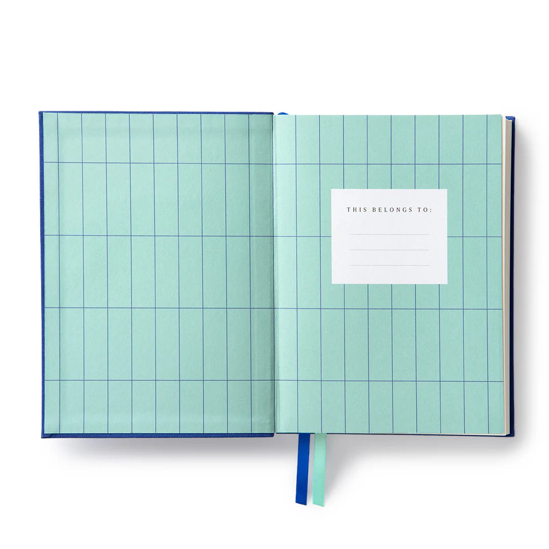 Ultramarine Blue Fabric Daily Planner