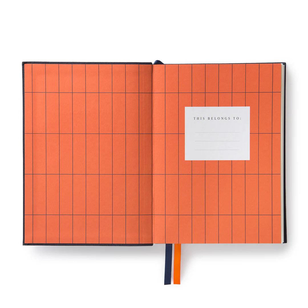 Orange Fabric Daily Planner