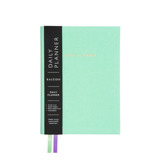 Mint Green Fabric Daily Planner