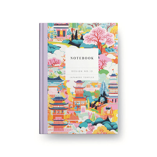Japanese Temples Kaleido Hardback A5 Notebook
