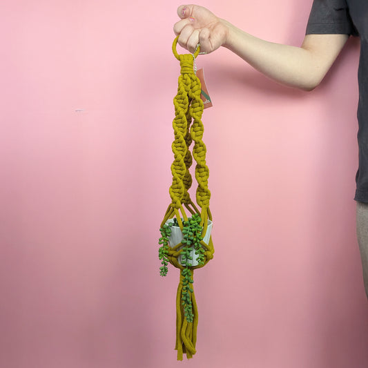 Chartreuse Marshmallow Plant Hanger