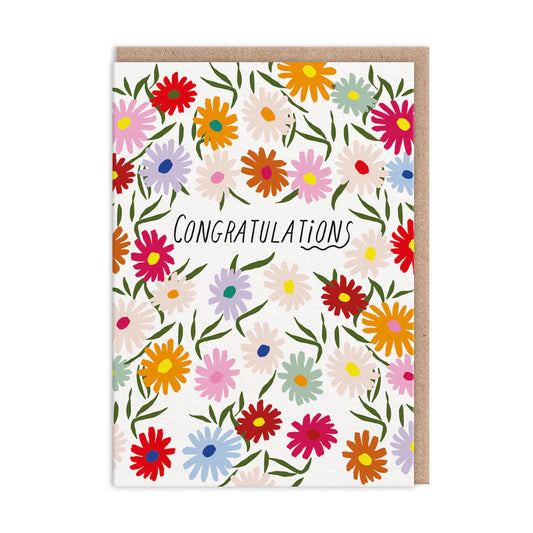 Congratulations Floral Greeting Card