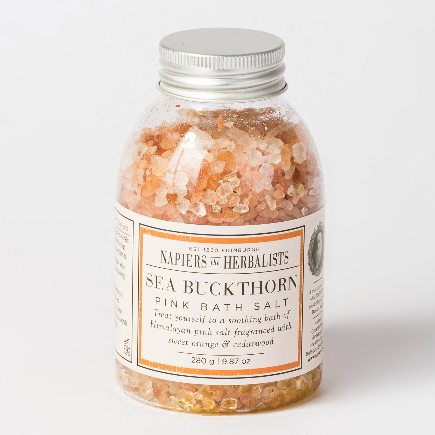 Napiers Sea Buckthorn Pink Bath Salts