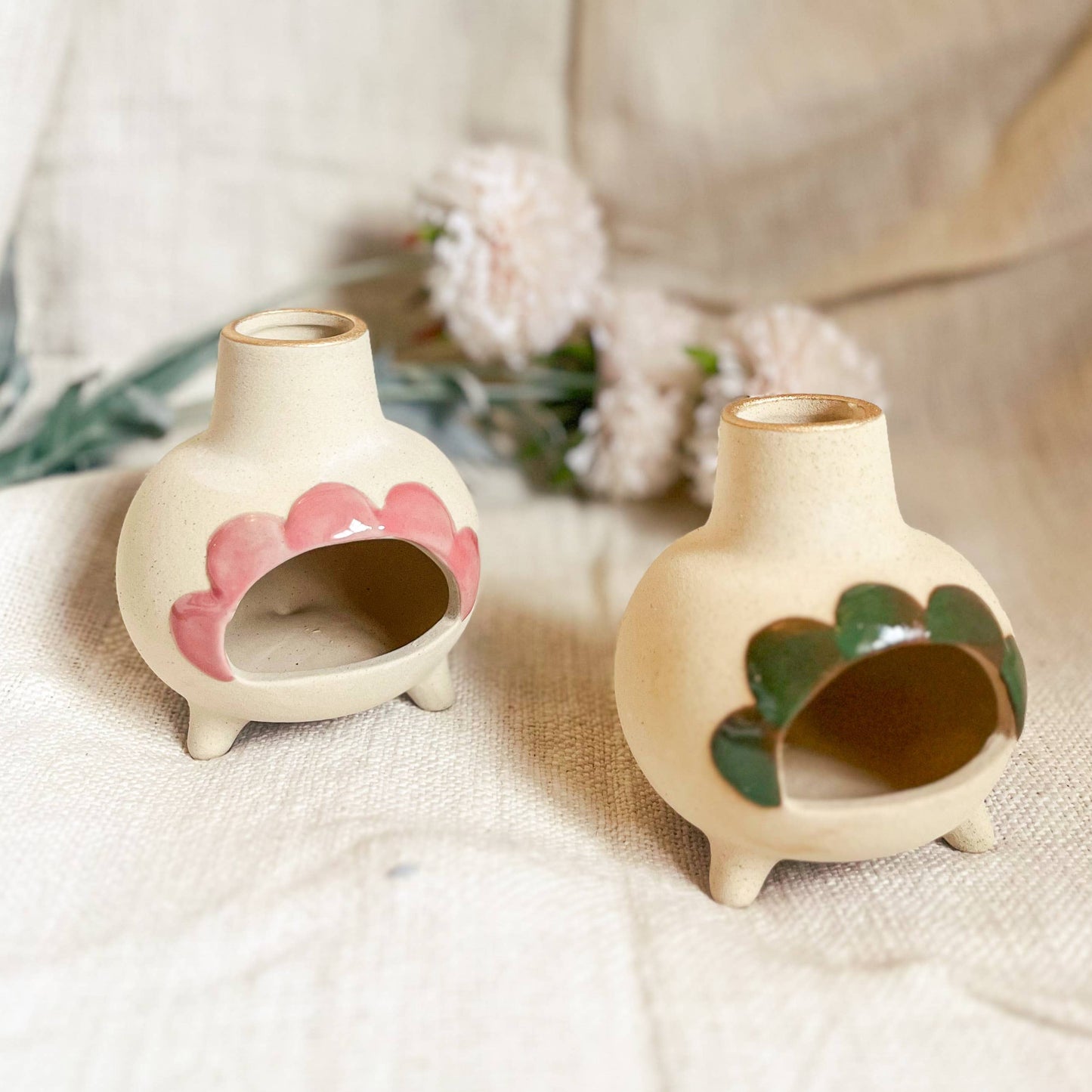 Ceramic Incense Chimney - Green