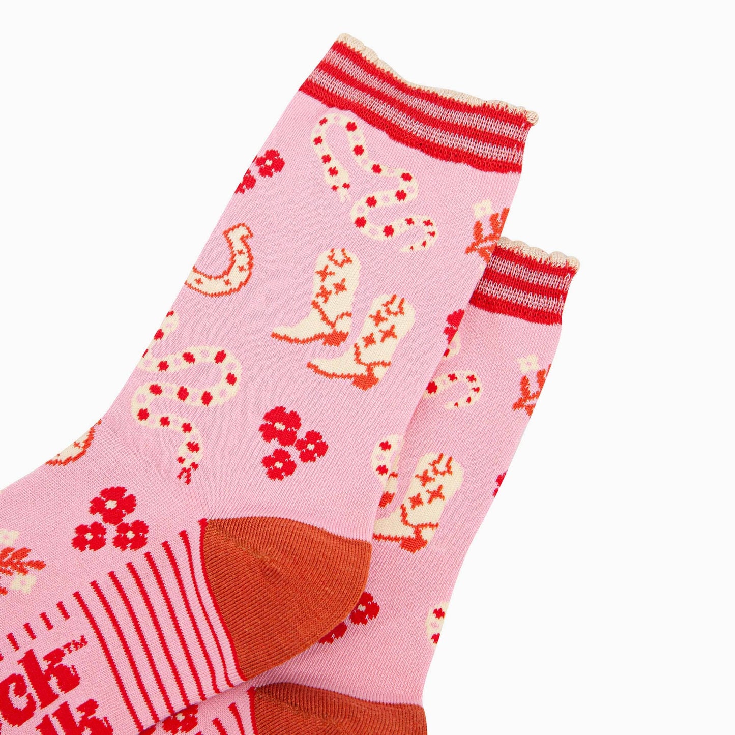 Western Cowgirl Snakes Socks