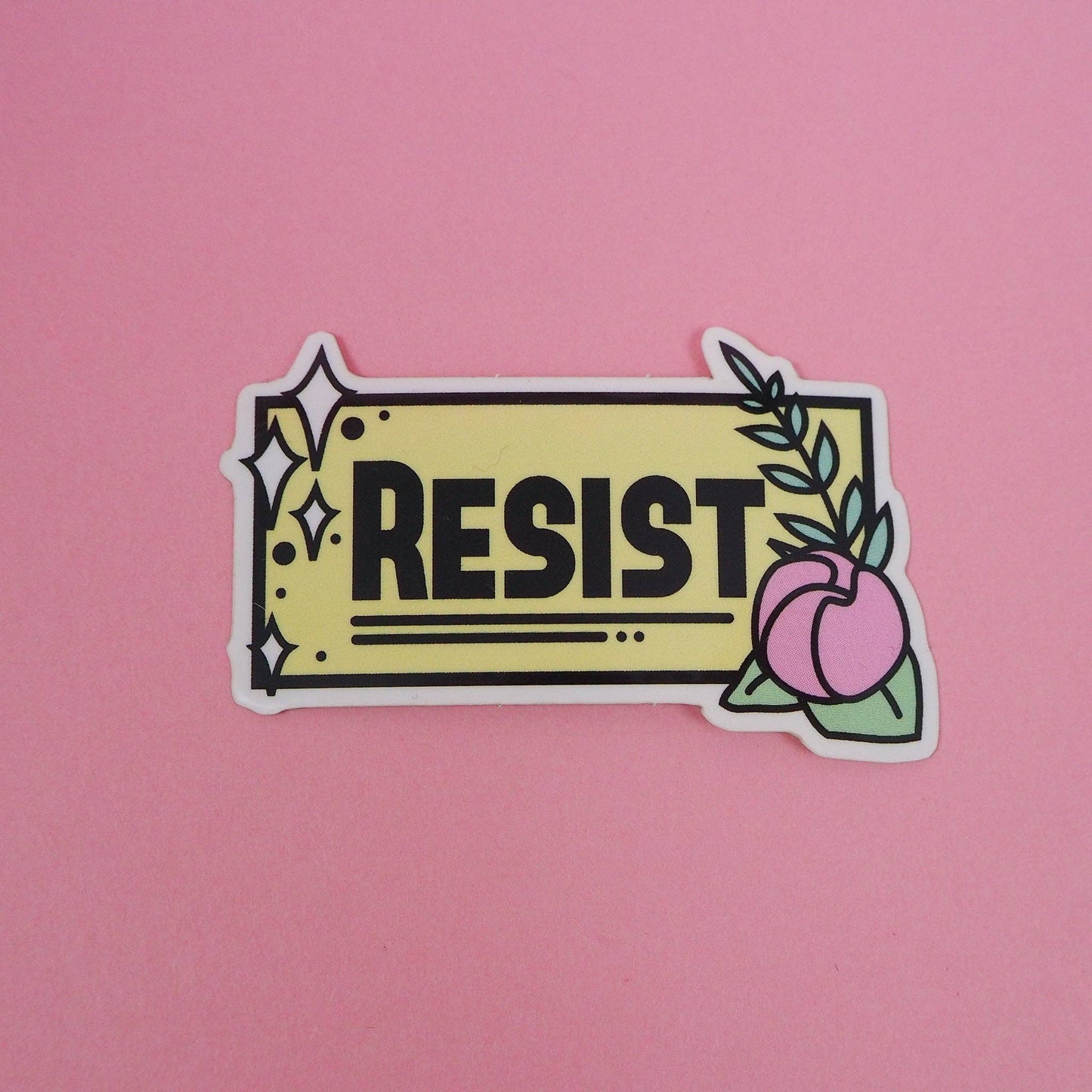 Resist Vinyl Sticker