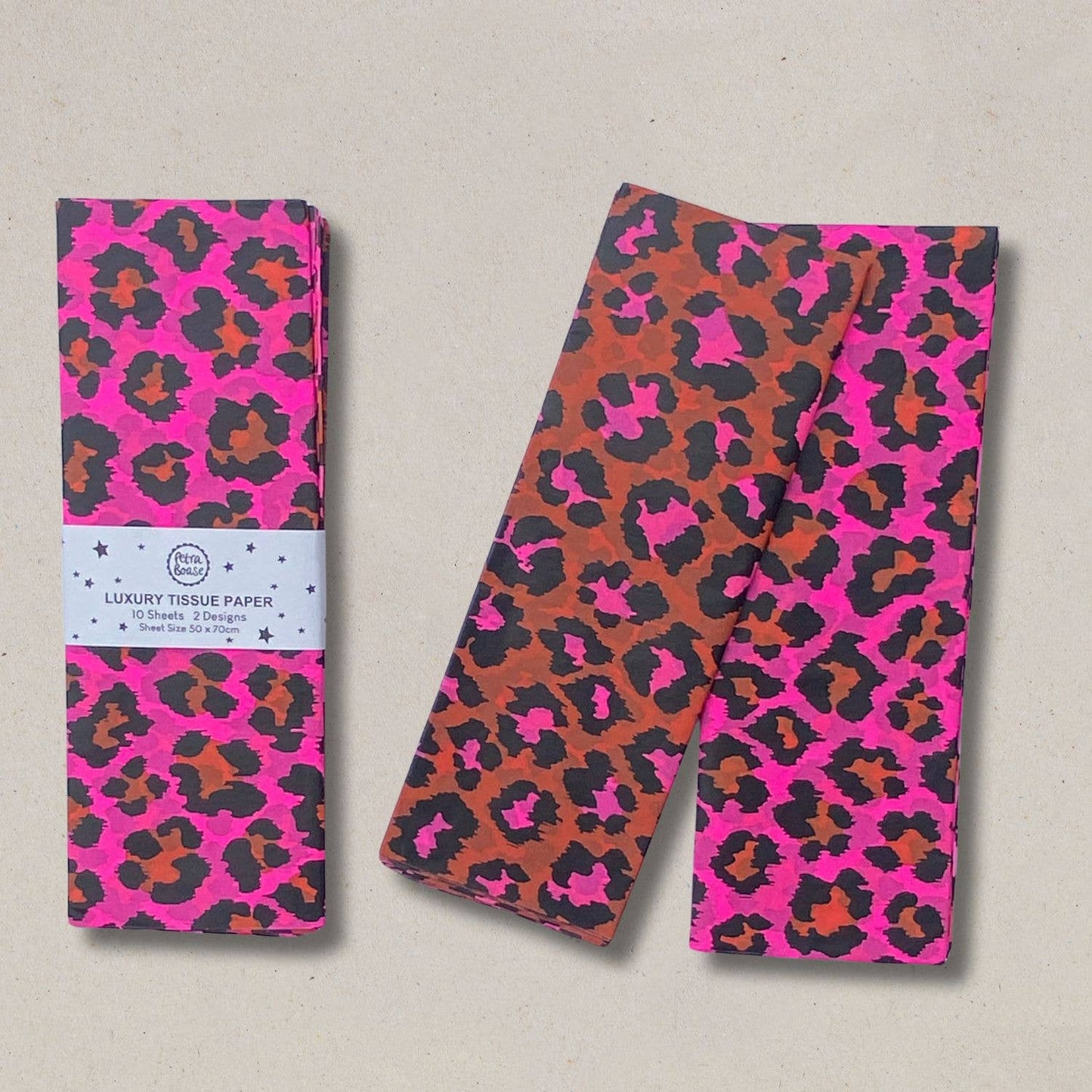 Pink Leopard Luxury Tissue Paper Gift Wrap