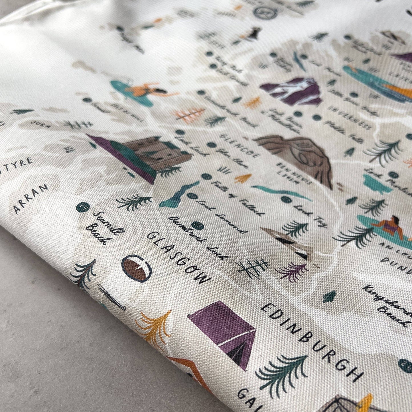 Swim Scotland Tea Towel
