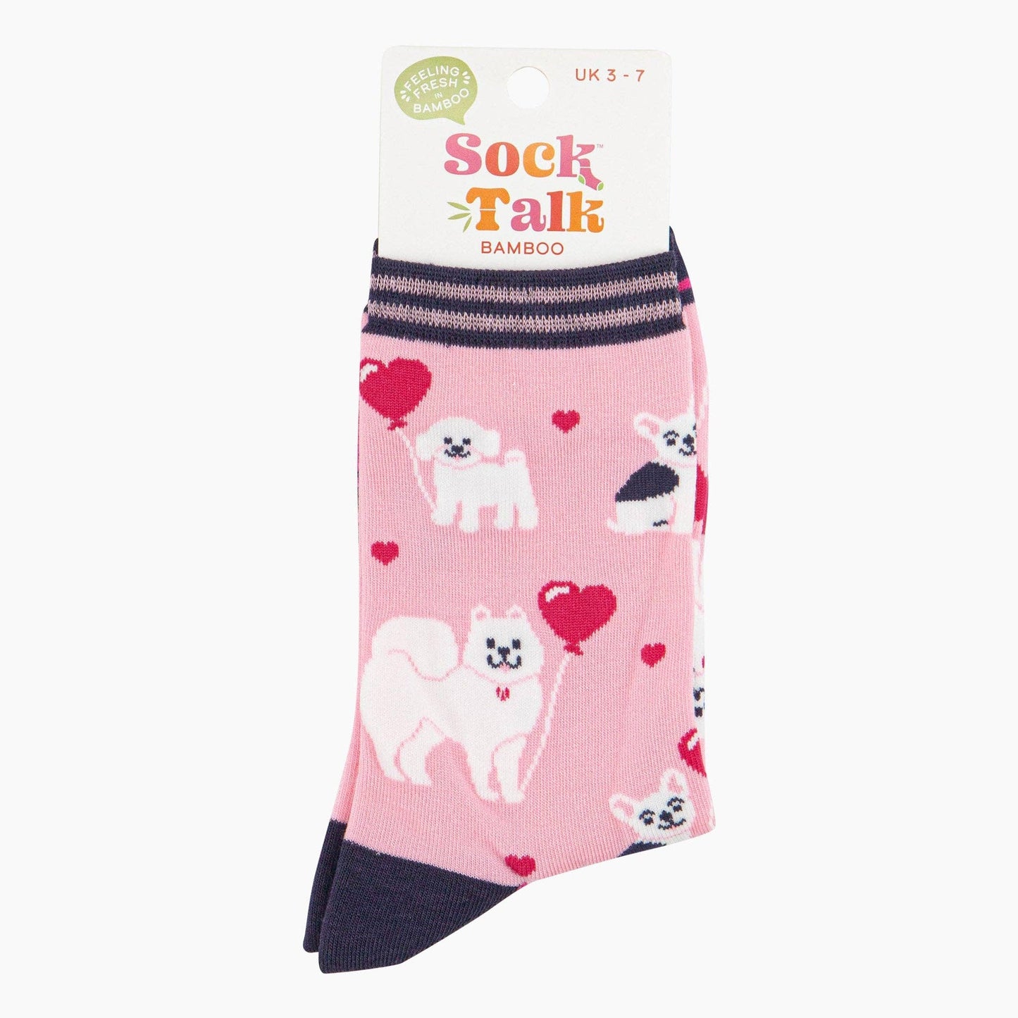 Dogs Love Heart Balloons Socks
