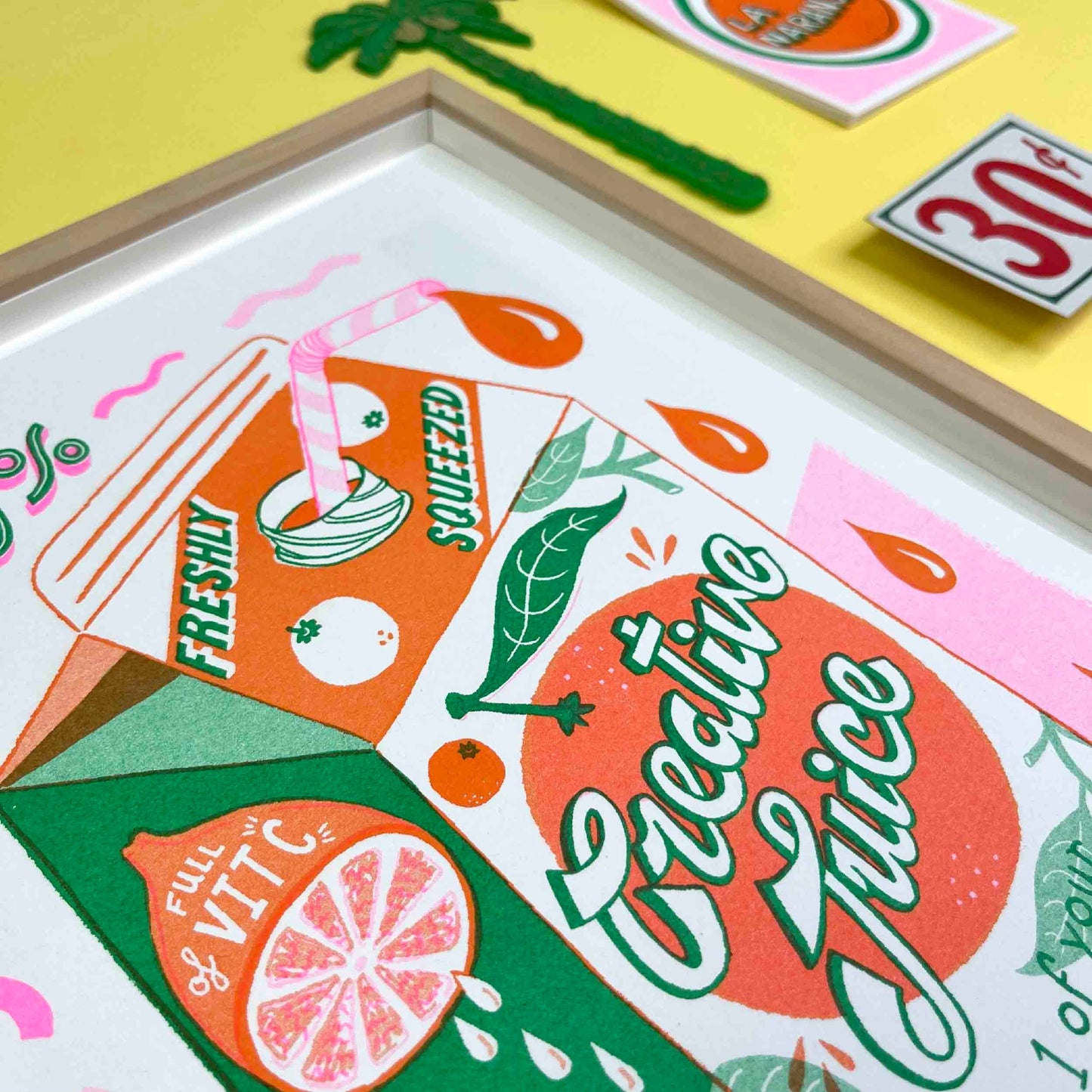 Creative Juice Risograph A4 Print